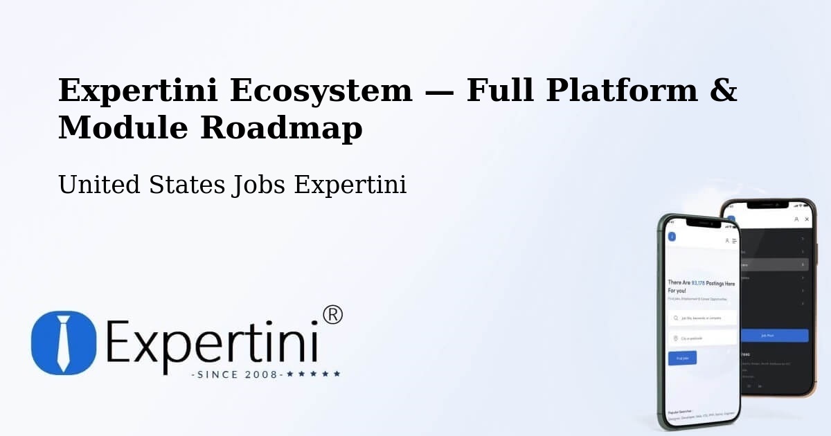 Expertini Ecosystem — Full Platform & Module Roadmap – Sunrise